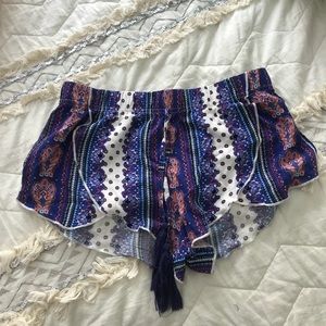 Boho pool shorts